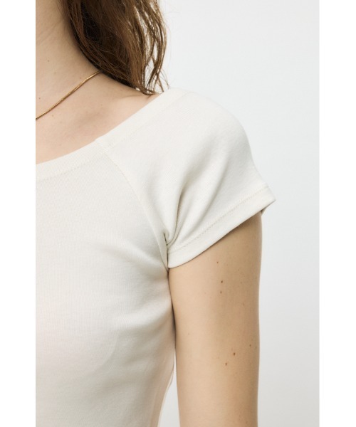 MOUSSY(マウジー)の「BACK OPEN SHORT SLEEVE Tシャツ(Tシャツ/カットソー・レディース・ブラック/ピンク/ホワイト・FREE)」の14枚目の写真