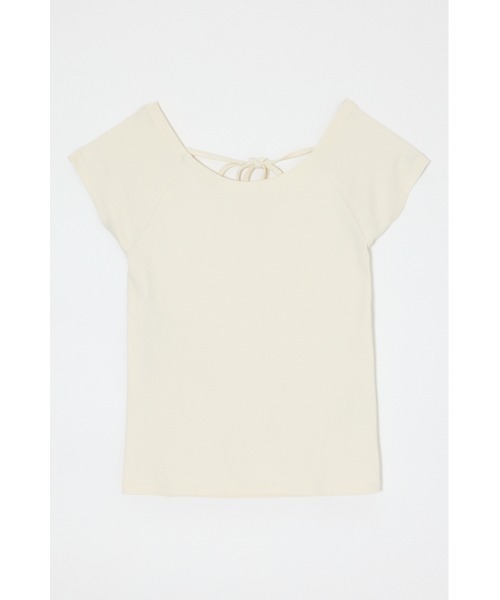 MOUSSY(マウジー)の「BACK OPEN SHORT SLEEVE Tシャツ(Tシャツ/カットソー・レディース・ブラック/ピンク/ホワイト・FREE)」の17枚目の写真