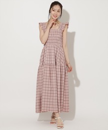 WILLSELECTION（ウィルセレクション）の「【6/26(fri)発売】フリルショルダーシャーリングティアードワンピース（ワンピース）」