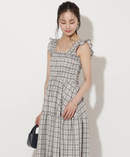 WILLSELECTION(ウィルセレクション)の「【6/26(fri)発売】フリルショルダーシャーリングティアードワンピース(ワンピース・レディース・ピンク系その他/ピンク/ホワイト系その他/ブラック/ブルー系その他・FREE)」の2枚目の写真