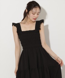 WILLSELECTION（ウィルセレクション）の「【6/26(fri)発売】フリルショルダーシャーリングティアードワンピース（ワンピース）」