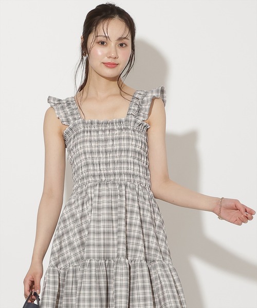 WILLSELECTION(ウィルセレクション)の「【6/26(fri)発売】フリルショルダーシャーリングティアードワンピース(ワンピース・レディース・ピンク系その他/ピンク/ホワイト系その他/ブラック/ブルー系その他・FREE)」の9枚目の写真