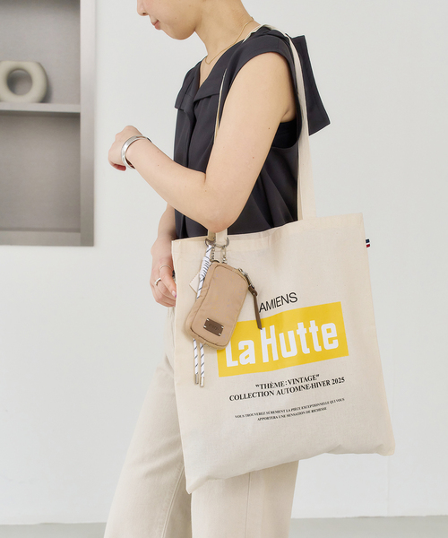 LE TALON(ルタロン)の「La Hutte/ラユット yellow box logo tote(トートバッグ・レディース・アイボリー・FREE)」の1枚目の写真
