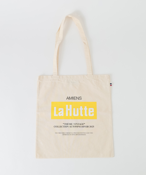 LE TALON(ルタロン)の「La Hutte/ラユット yellow box logo tote(トートバッグ・レディース・アイボリー・FREE)」の5枚目の写真