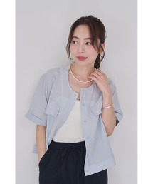 FMiBL（ファミル）の「シアークロップドシャツ（シャツ/ブラウス）」