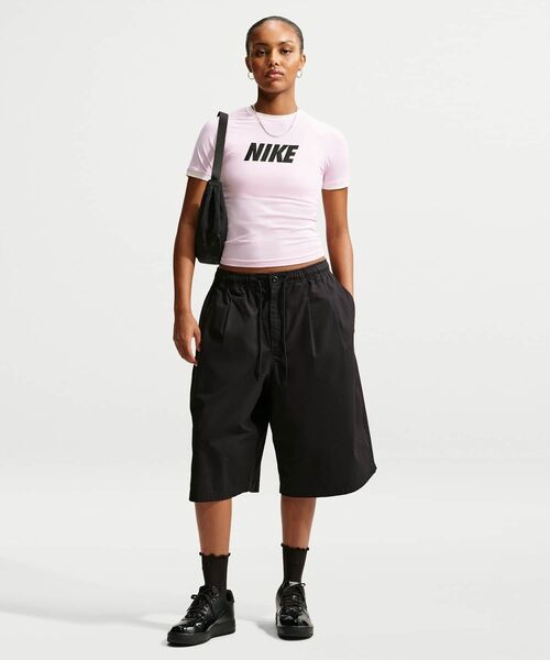 NIKE（ナイキ）の「ナイキ スポーツウェア ウィメンズ フィッテド Tシャツ / Nike Sportswear Women's Fitted T-Shirt IV5750-663 Pink Foam（Tシャツ/カットソー・レディース・ピンク・XL/S/M/L/XS）」の3枚目の写真