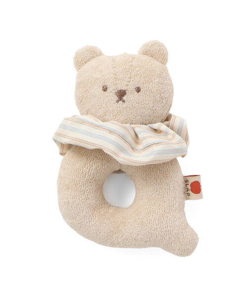 SLAP SLIP BABY(スラップスリップベビー)の「アニマル哺乳瓶モチーフドーナツ型ラトルベビー(その他ベビー用品・キッズ・ホワイト/ベージュ・FREE)」の2枚目の写真