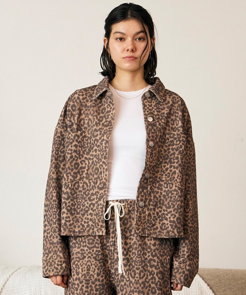 RIKKA FEMME（リッカファム）の「RIKKA FEMME/リッカファム 長袖シャツ RF6F-2601（シャツ/ブラウス・レディース・レオパード/ブルー・S/M/M/L）」の9枚目の写真