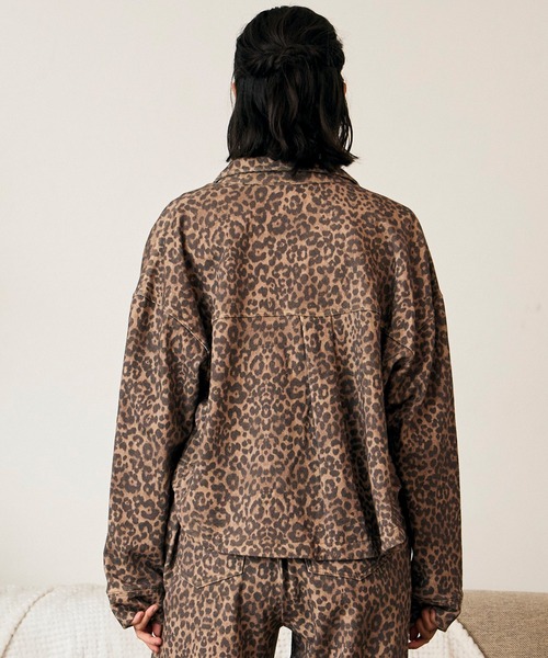RIKKA FEMME（リッカファム）の「RIKKA FEMME/リッカファム 長袖シャツ RF6F-2601（シャツ/ブラウス・レディース・レオパード/ブルー・S/M/M/L）」の10枚目の写真