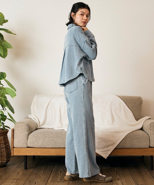 RIKKA FEMME（リッカファム）の「RIKKA FEMME/リッカファム 長袖シャツ RF6F-2601（シャツ/ブラウス・レディース・レオパード/ブルー・S/M/M/L）」の8枚目の写真