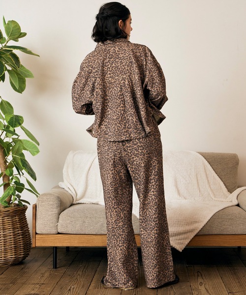 RIKKA FEMME（リッカファム）の「RIKKA FEMME/リッカファム 長袖シャツ RF6F-2601（シャツ/ブラウス・レディース・レオパード/ブルー・S/M/M/L）」の12枚目の写真