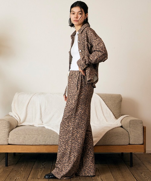 RIKKA FEMME（リッカファム）の「RIKKA FEMME/リッカファム 長袖シャツ RF6F-2601（シャツ/ブラウス・レディース・レオパード/ブルー・S/M/M/L）」の13枚目の写真