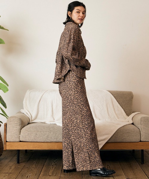 RIKKA FEMME（リッカファム）の「RIKKA FEMME/リッカファム 長袖シャツ RF6F-2601（シャツ/ブラウス・レディース・レオパード/ブルー・S/M/M/L）」の14枚目の写真