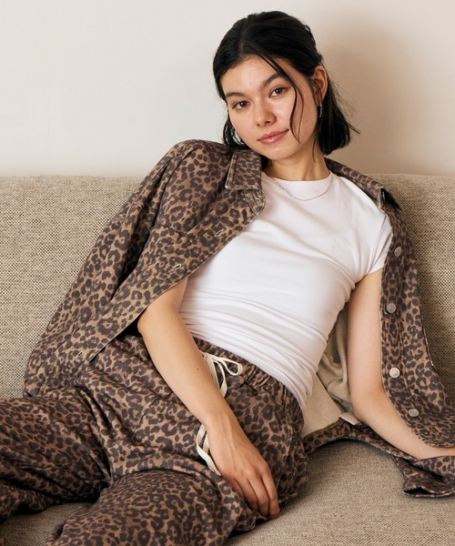 RIKKA FEMME（リッカファム）の「RIKKA FEMME/リッカファム 長袖シャツ RF6F-2601（シャツ/ブラウス・レディース・レオパード/ブルー・S/M/M/L）」の15枚目の写真
