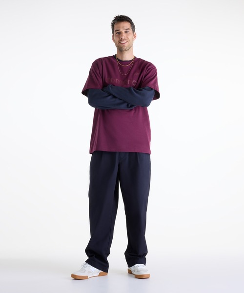 NEW BALANCE（ニューバランス）の「Numeric ショートスリーブTシャツ（Tシャツ/カットソー・メンズ・スミクロ/カーキブラウン/ボルドー・LARGE/MEDIUM/XX-LARGE/SMALL/X-LARGE）」の8枚目の写真