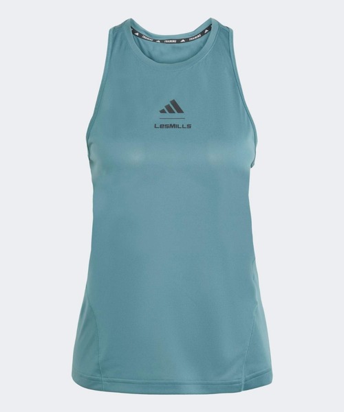adidas(アディダス)の「Les Mills グラフィック タンクトップ / アディダス adidas(タンクトップ・レディース・グリーン・SMALL/LARGE/XX-LARGE/X-LARGE/MEDIUM/X-SMALL)」の3枚目の写真