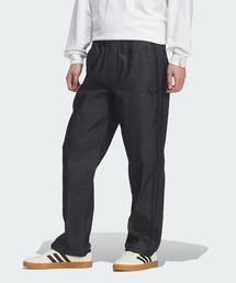 エッセンシャルズ プラス レギュラーフィット ストレッチデニム フルレングス オープンヘム パンツ / アディダス adidas