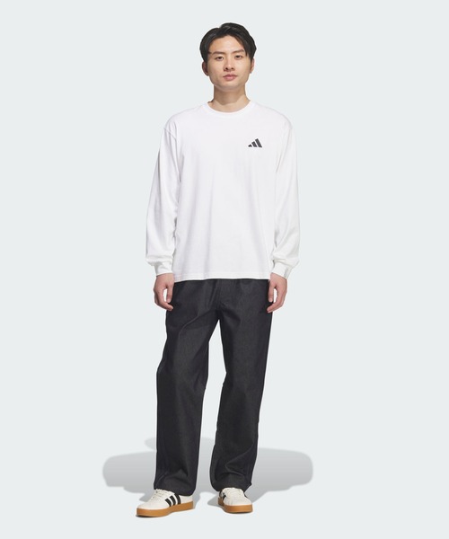 adidas（アディダス）の「エッセンシャルズ プラス レギュラーフィット ストレッチデニム フルレングス オープンヘム パンツ / アディダス adidas（その他パンツ・メンズ・ブルー・X-LARGE/SMALL/MEDIUM/X-SMALL/XX-LARGE/LARGE/3XL）」の3枚目の写真
