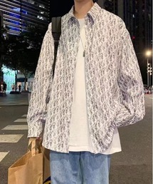 DSテキスタイルデザイン長袖シャツ
