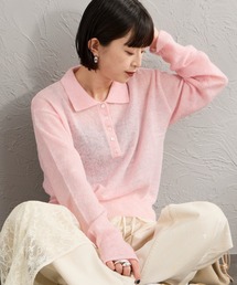 [HEALTHKNIT/ヘルスニット] 別注 モヘアブレンドポロニット