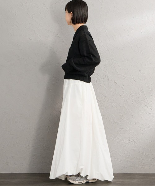 Healthknit（ヘルスニット）の「[HEALTHKNIT/ヘルスニット] 別注 モヘアブレンドポロニット（ニット/セーター・レディース・ブラック/ブルー/ピンク/オフホワイト/グレー・F）」の15枚目の写真