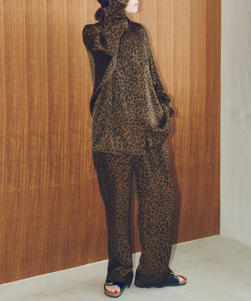 Spick & Span(スピックアンドスパン)の「《別注カラー有り》ARCHIVE STANCE / アーカイブスタンス lace hem pants(その他パンツ・レディース・ブラウン/ブラック・FREE)」の10枚目の写真