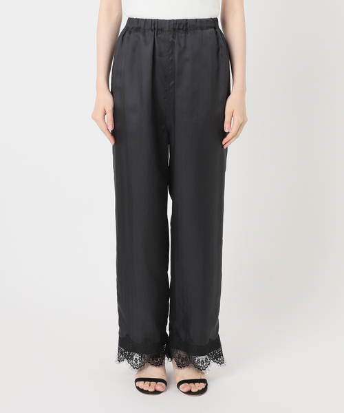Spick & Span(スピックアンドスパン)の「《別注カラー有り》ARCHIVE STANCE / アーカイブスタンス lace hem pants(その他パンツ・レディース・ブラウン/ブラック・FREE)」の16枚目の写真