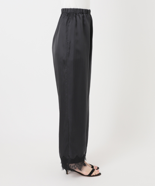 Spick & Span(スピックアンドスパン)の「《別注カラー有り》ARCHIVE STANCE / アーカイブスタンス lace hem pants(その他パンツ・レディース・ブラウン/ブラック・FREE)」の19枚目の写真