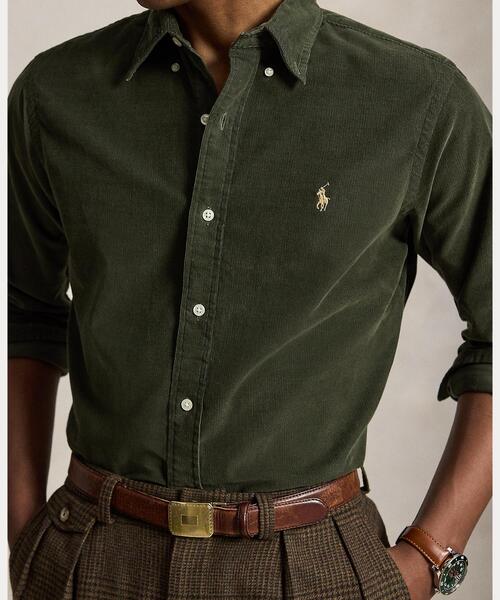 POLO RALPH LAUREN（ポロ ラルフ ローレン）の「クラシック フィット コーデュロイ シャツ（シャツ/ブラウス・メンズ・グリーン系1・XXL/XS/XL/S/M/L）」の5枚目の写真
