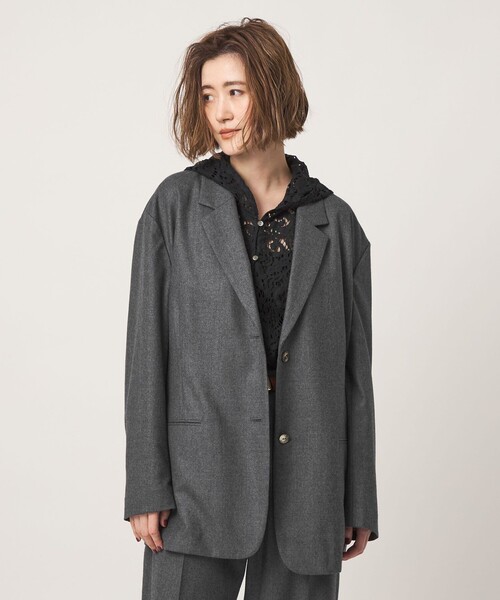 conte(コンテ)の「<conte>120 テーラードジャケット(テーラードジャケット・レディース・ベージュ/ダークグレー・36/38)」の21枚目の写真