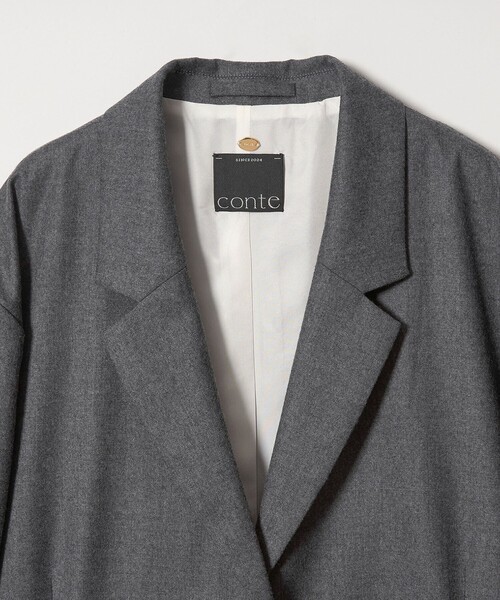 conte(コンテ)の「<conte>120 テーラードジャケット(テーラードジャケット・レディース・ベージュ/ダークグレー・36/38)」の8枚目の写真