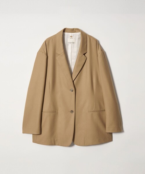 conte(コンテ)の「<conte>120 テーラードジャケット(テーラードジャケット・レディース・ベージュ/ダークグレー・36/38)」の18枚目の写真