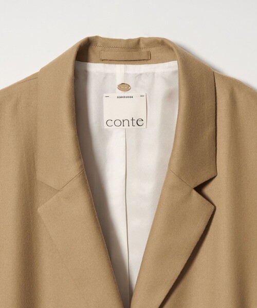 conte(コンテ)の「<conte>120 テーラードジャケット(テーラードジャケット・レディース・ベージュ/ダークグレー・36/38)」の19枚目の写真