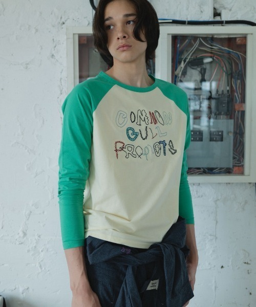 common gull products.(コモンガルプロダクツ)の「暮れかけのラグラン(Tシャツ/カットソー・レディース・ネイビー/ダークブラウン系/キナリ/イエロー系/イエロー系1/ミント・SMALL/MEDIUM/LARGE)」の17枚目の写真
