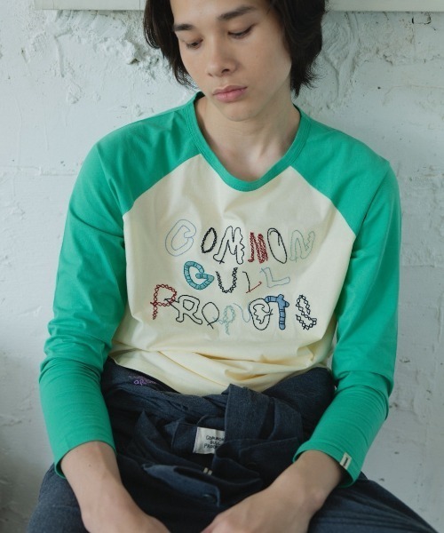 common gull products.(コモンガルプロダクツ)の「暮れかけのラグラン(Tシャツ/カットソー・レディース・ネイビー/ダークブラウン系/キナリ/イエロー系/イエロー系1/ミント・SMALL/MEDIUM/LARGE)」の19枚目の写真