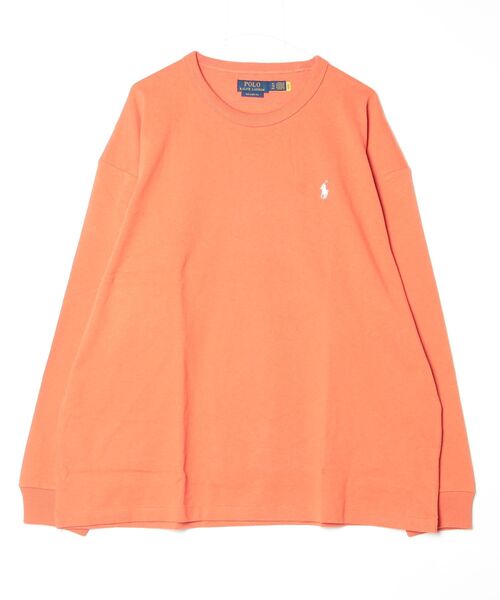 POLO RALPH LAUREN(ポロ ラルフ ローレン)の「リラックス フィット ジャージー ロングスリーブ Tシャツ(Tシャツ/カットソー・メンズ・オレンジ・L/M/S/XL/XS)」の2枚目の写真