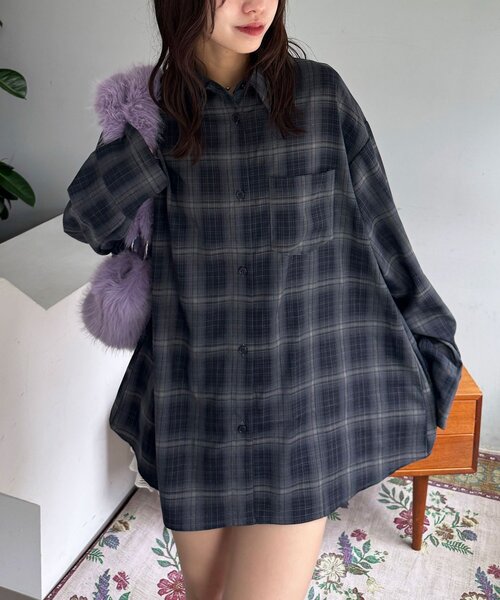 CIAOPANIC(チャオパニック)の「バタフライイバックデザインシャツ(シャツ/ブラウス・レディース・ブラック/イエロー/ブラウン・ONE SIZE)」の15枚目の写真