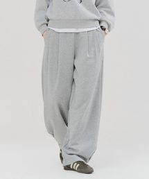レディース ツーピンタック ワイドパンツ-FERG7281B0B