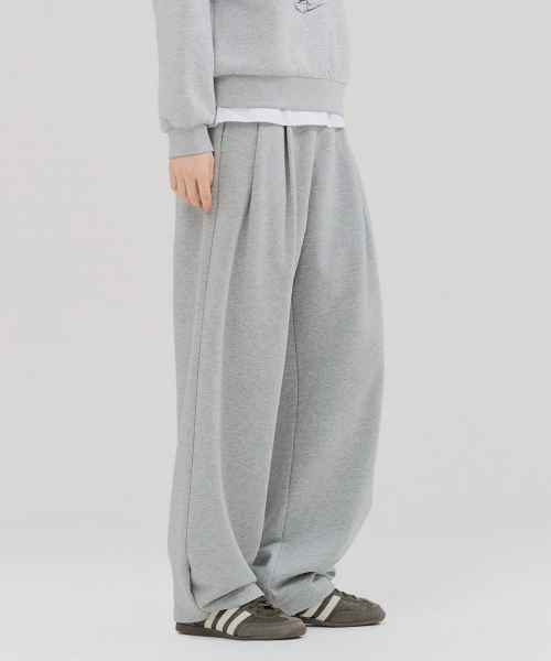 CHASECULT(チェイスカルト)の「レディース ツーピンタック ワイドパンツ-FERG7281B0B(スウェットパンツ・レディース・ライトグレー・67/70)」の3枚目の写真