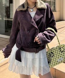 CIAOPANIC（チャオパニック）の「ダブルボタンコーデュロイファージャケット（ブルゾン）」