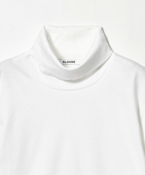 SLOANE(スローン)の「<SLOANE>タートルネック ロングスリーブ カットソー(Tシャツ/カットソー・レディース・グレー系/ホワイト・2)」の11枚目の写真