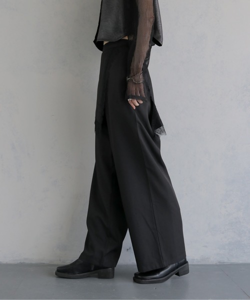&g'aime(アンジェム)の「【&g'aime 】レースレイヤードパンツ Lace Layered Pants(スラックス・レディース・ブラウン/ブラック・FREE)」の18枚目の写真