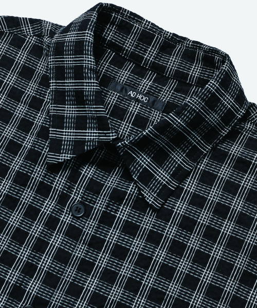 ADHOC（アドホック）の「メンズ ワンポケット チェック 長袖シャツ (ブラック) (HC7LS01)（シャツ/ブラウス・メンズ・その他・100）」の3枚目の写真