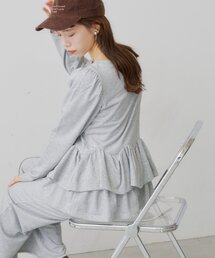 Kastane | 【KATOMARI企画】PEPLUM FRILL SWEAT(スウェット)
