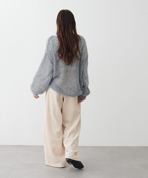 DISCOAT(ディスコート)の「コーデュロイワイドパンツ(その他パンツ・レディース・ブラウン/ピンク/アイボリー・LARGE/MEDIUM)」の5枚目の写真