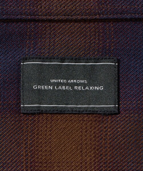 green label relaxing（グリーンレーベルリラクシング）の「コットン レーヨン パターン ジャストルーズ レギュラーカラー 長袖 シャツ（シャツ/ブラウス・メンズ・ベージュ/ダークブラウン/ダークグレー・S/L/M/XL）」の17枚目の写真