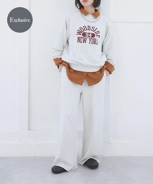 URBAN RESEARCH DOORS(アーバンリサーチドアーズ)の「『別注』Champion×DOORS SWEAT PANTS(その他パンツ・レディース・ネイビー/グレー/アイボリー・ONE)」の2枚目の写真