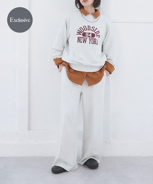 URBAN RESEARCH DOORS(アーバンリサーチドアーズ)の「『別注』Champion×DOORS SWEAT PANTS(その他パンツ・レディース・ネイビー/グレー/アイボリー・ONE)」の1枚目の写真
