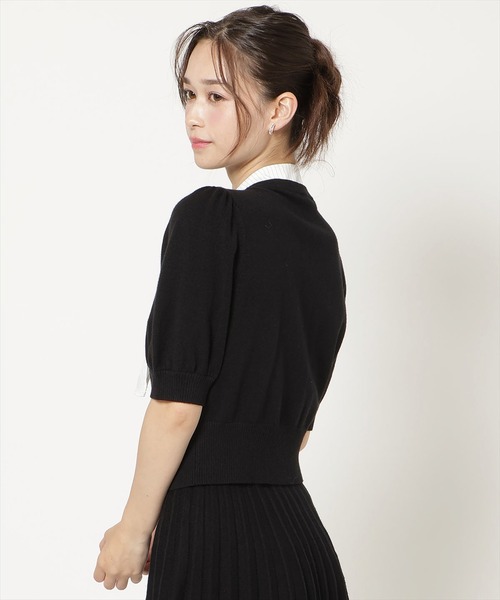 WILLSELECTION(ウィルセレクション)の「【Knit setup Series】リボンタイドッキングパフニット(ニット/セーター・レディース・モカ/ブルー/グレー/ブラック・FREE)」の15枚目の写真