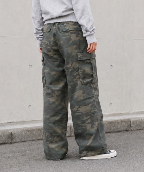 center i(センターアイ)の「迷彩柄 ワイドカーゴパンツ(カーゴパンツ・レディース・カモフラージュ・S/M)」の8枚目の写真